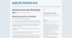 Desktop Screenshot of marketingpromotionideas.com