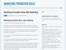 Tablet Screenshot of marketingpromotionideas.com